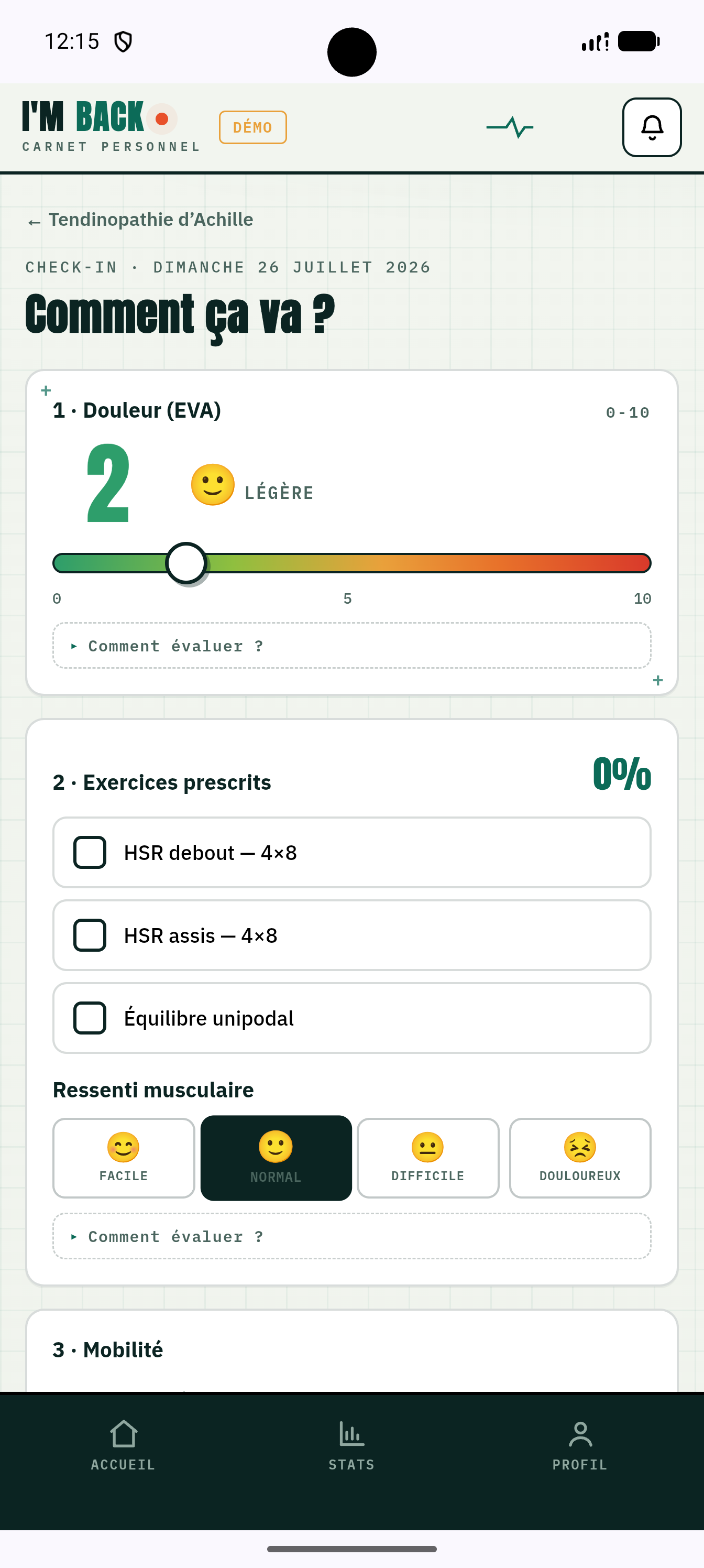 IMBACK — Gestion journalière